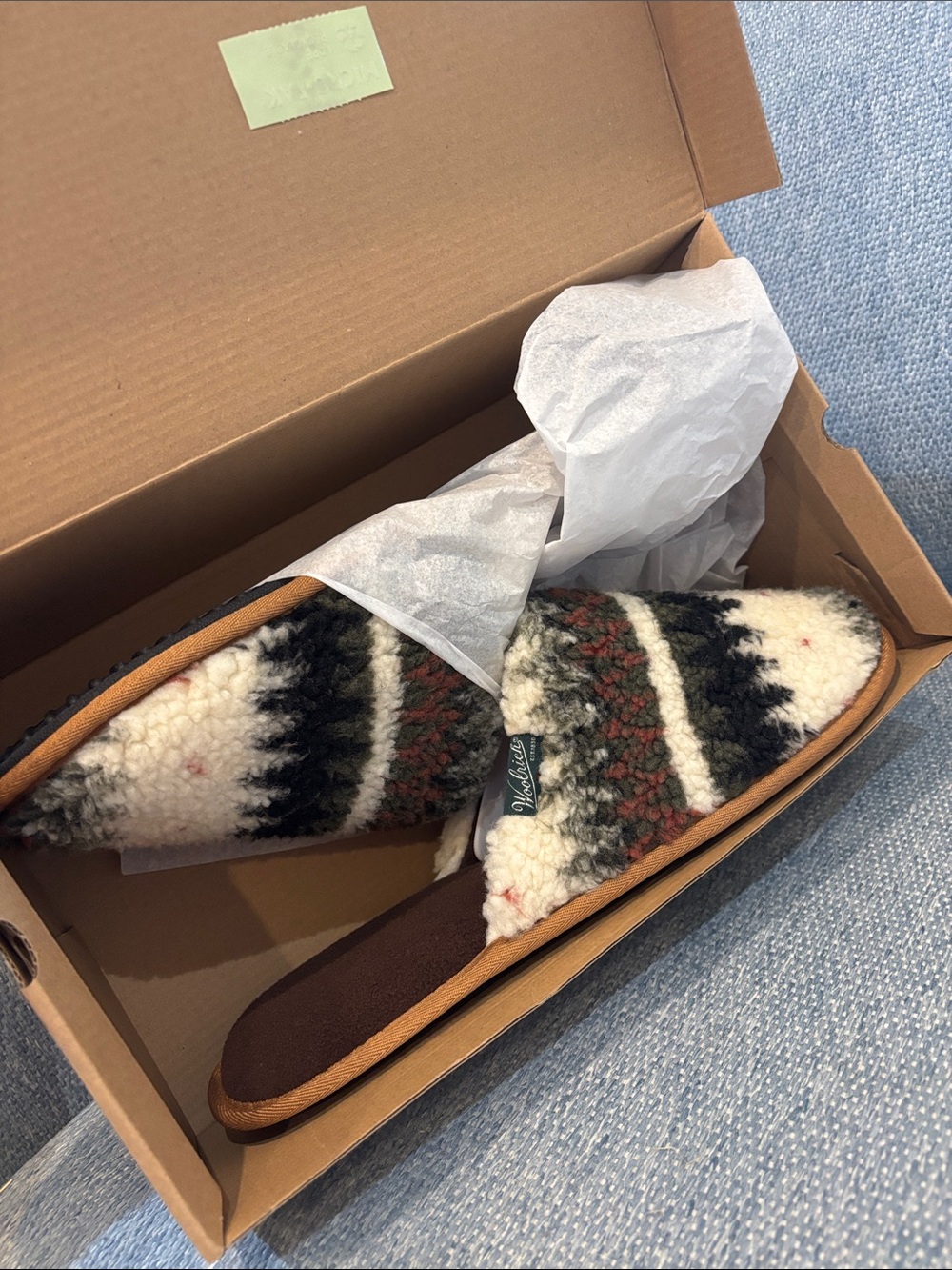 NWT woolrich mountain ridge scuff slippers! 13